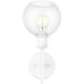 Axel 1 Light 6.5 inch Matte White Wall Sconce Wall Light in Clear Glass